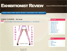 Tablet Screenshot of exhibitionistreview.com